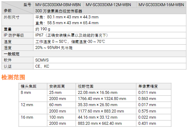 ??礛V-SC3030XM-08M/12M/16M300萬像素黑白視覺傳感器讀碼器工業(yè)相機參數.png ??礛V-SC3030XM-08M/12M/16M300萬像素黑白視覺傳感器讀碼器工業(yè)相機參數.png